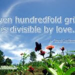 grief divisible by love