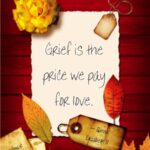 Grief is the price we pay for love